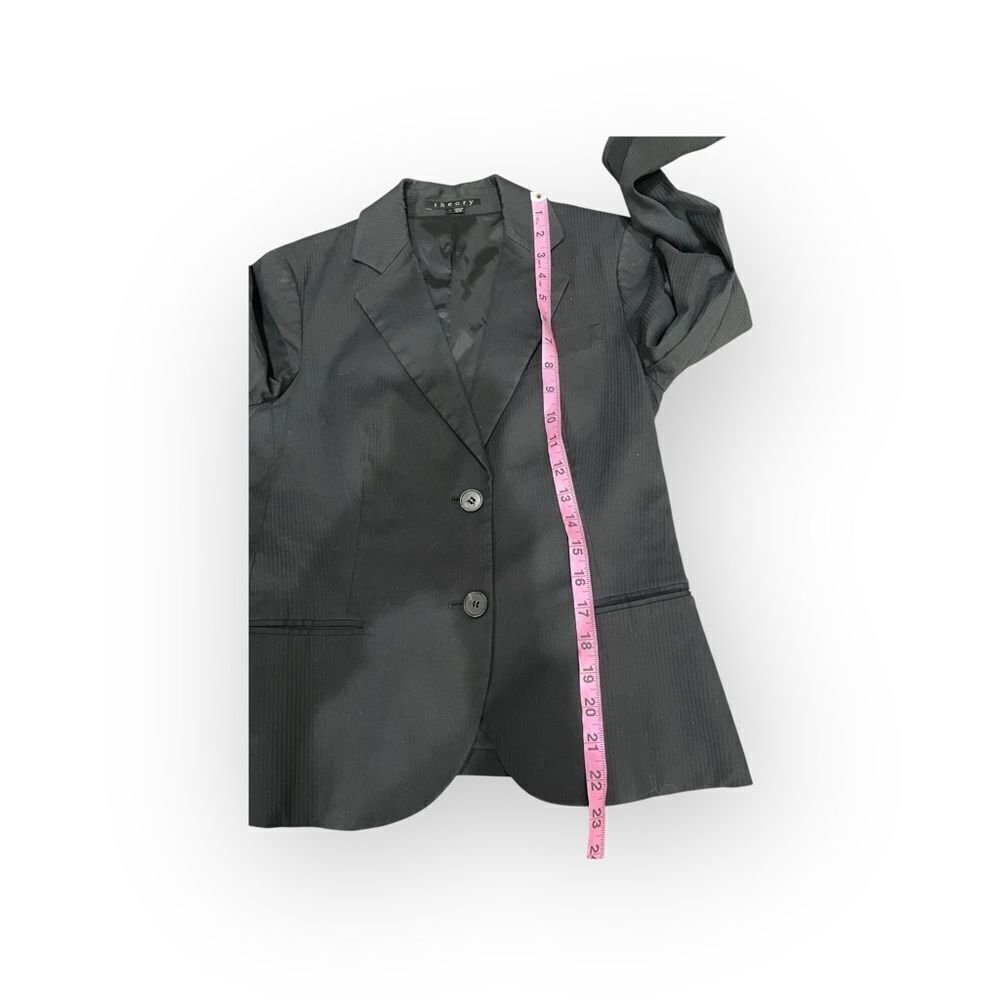 Theory Isarona Post Blazer Jacket in Dark Brown - Picture 4 of 7
